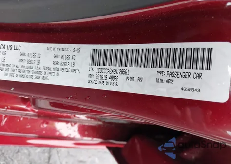 2016 Chrysler 200 Limited z USA, uszkodzony, nr VIN 1C3CCCABXGN128561